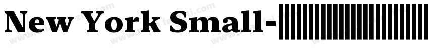 New York Small字体转换